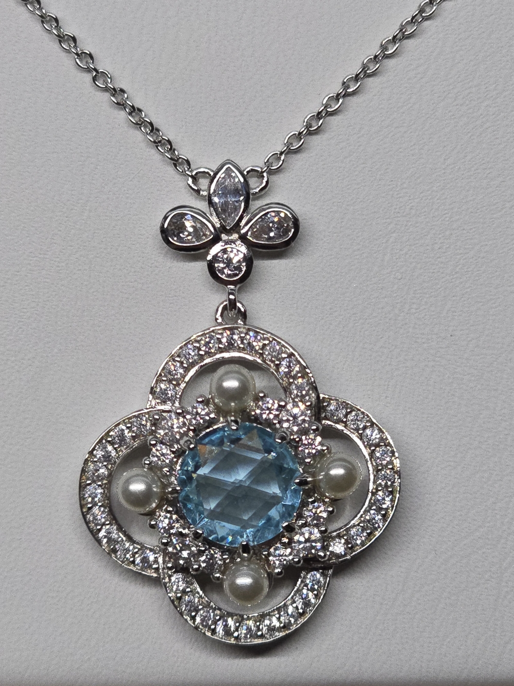 Aquamarine RBP Necklace - Picture 3 of 4